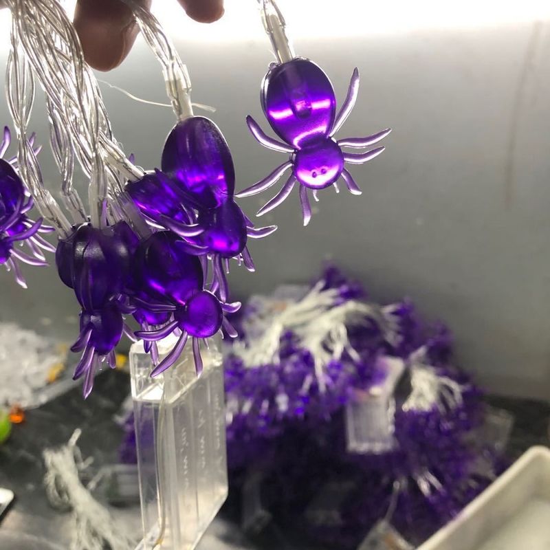 Décoration d'Halloween Lampes à cordes avec batterie Mode 10000 heures de travail