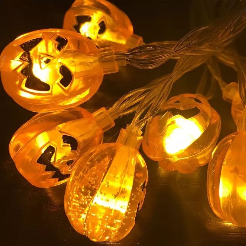 Décoration d'Halloween Lampes à cordes avec batterie Mode 10000 heures de travail
