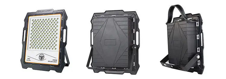 100W 200W 300W 400W Lumière solaire d'inondation avec caméra de vidéosurveillance et télécommande pour extérieur