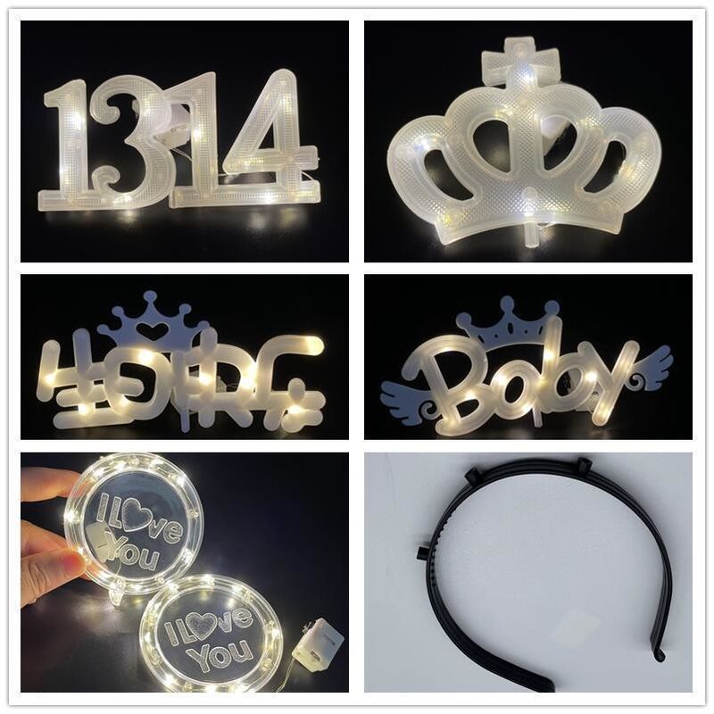 8 modes LED Lumière de gâteau pour les fêtes anniversaire mariage et Noël Flash Couleur personnalisée