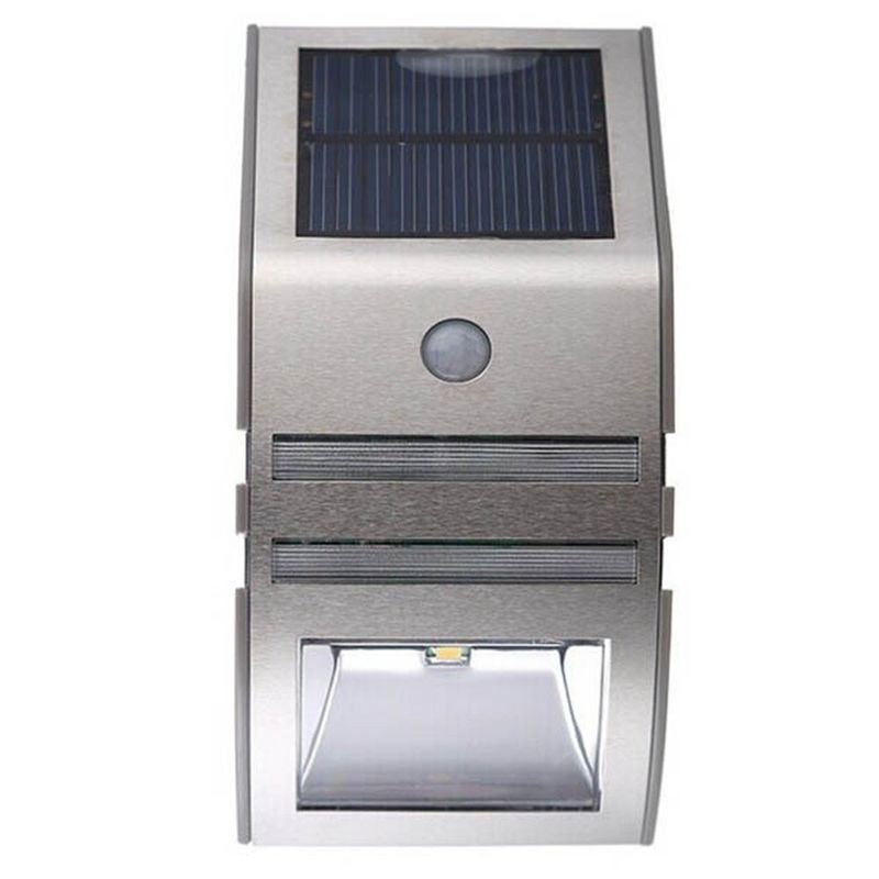 Lampes solaires extérieures avec matériau en acier inoxydable étanche et capteur intelligent