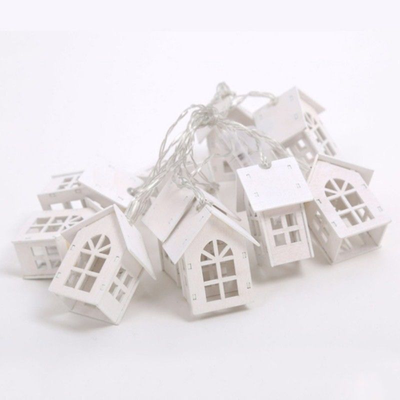 3500K chaud de la Maison Blanche en forme de lampes à cordes de fées 1.5M 10L pour Noël intérieure extérieure