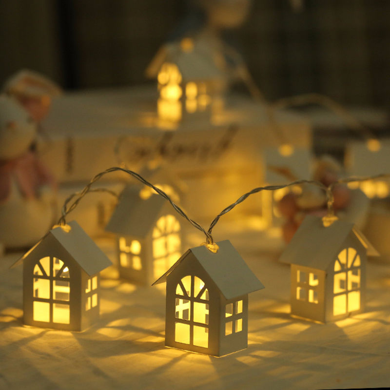 3500K chaud de la Maison Blanche en forme de lampes à cordes de fées 1.5M 10L pour Noël intérieure extérieure