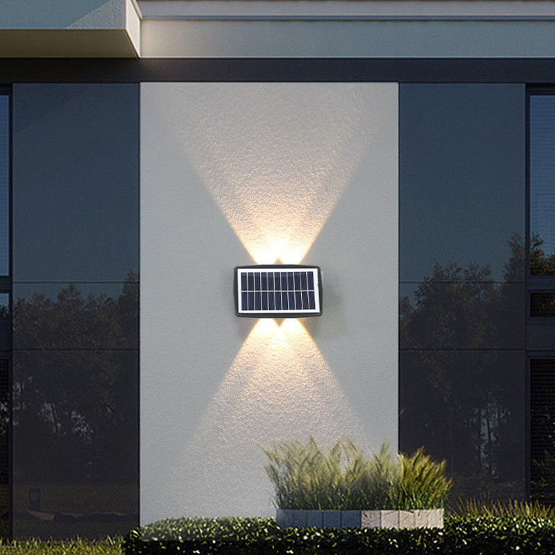 Lumière solaire murale moderne pour la décoration de jardin imperméable maison Lumière de nuit LED extérieur