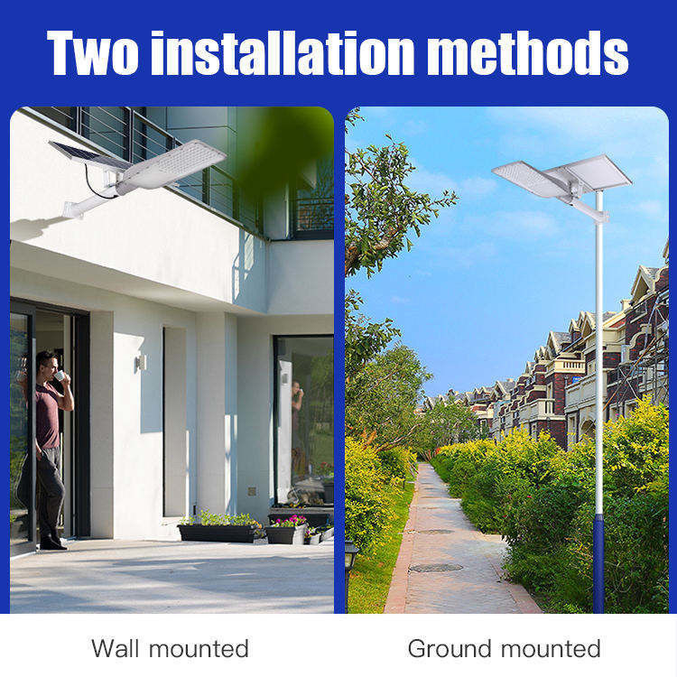 120° Angle du faisceau Système solaire de lumière de rue extérieur commercial 10w 20w 30w 40w 50w 100w
