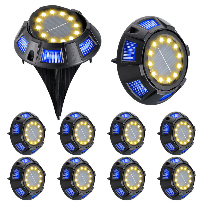 Lumière solaire souterraine de 3V pour la décoration de jardins en ABS/aluminium