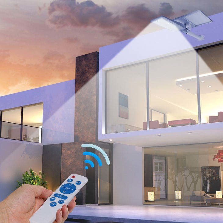 120° Angle du faisceau Système solaire de lumière de rue extérieur commercial 10w 20w 30w 40w 50w 100w