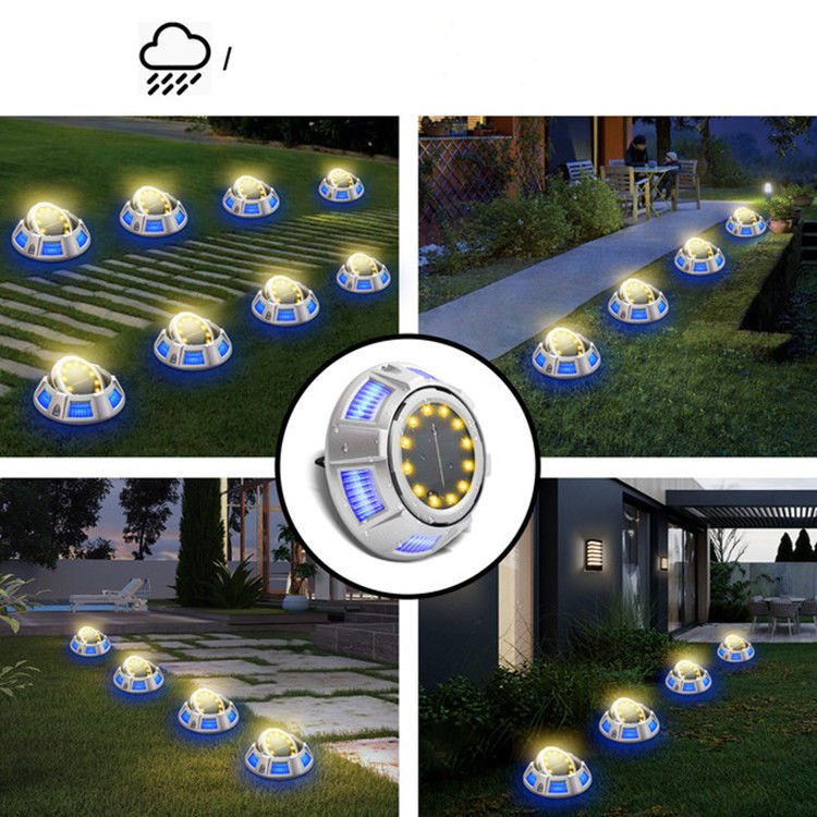 Lumière solaire souterraine de 3V pour la décoration de jardins en ABS/aluminium