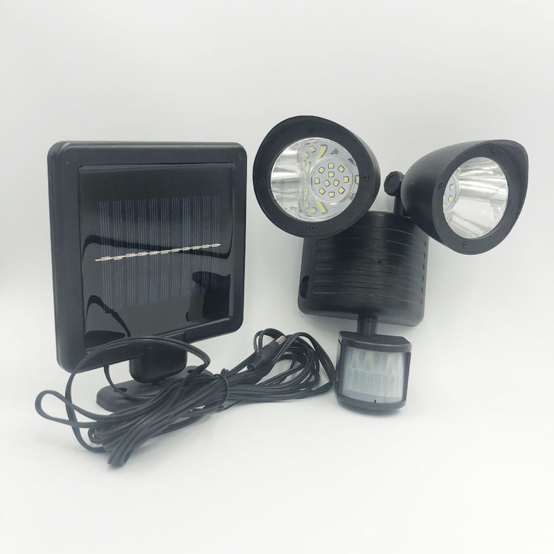 50000 heures de durée de vie 22LED Capteur du corps humain Lumière de sécurité solaire pour voie extérieure