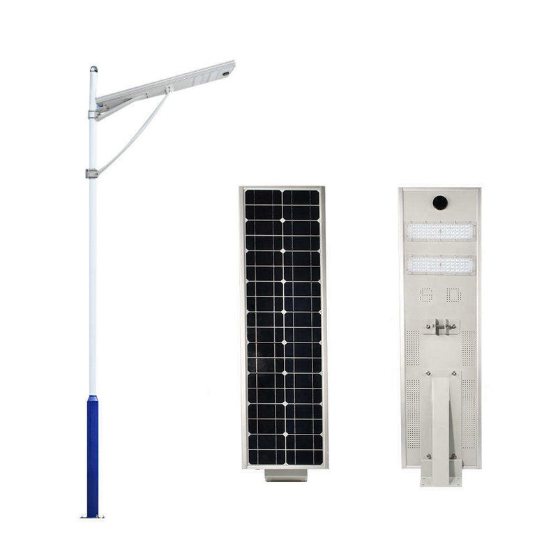 Éclairage extérieur 100w Solar Street Light avec 80 indice de rendu des couleurs et 120° angle de faisceau