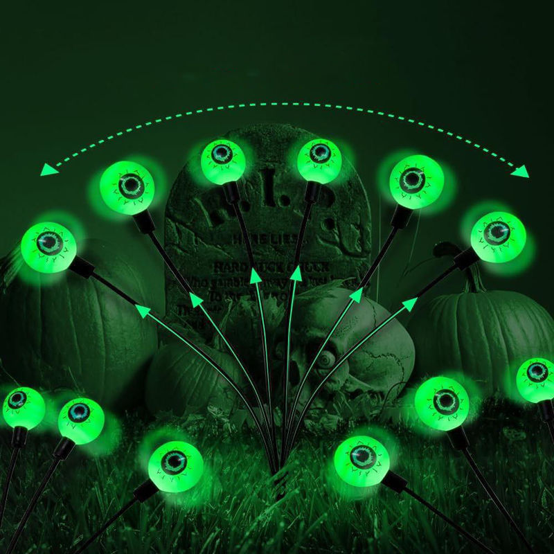 Lumière de jardin en plein air LED Solar Eyeball Lumière pour l'Halloween