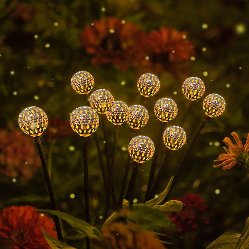 Lumière solaire étanche à l'eau à l'extérieur Lumière de luciole solaire pour jardin Deco extérieure de pelouse
