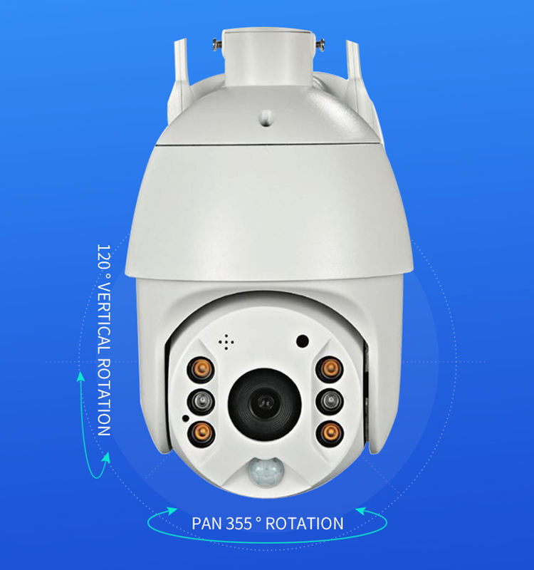 Mode d'alimentation réseau WiFi/4G Lumière solaire avec caméra de vidéosurveillance pour l'éclairage extérieur