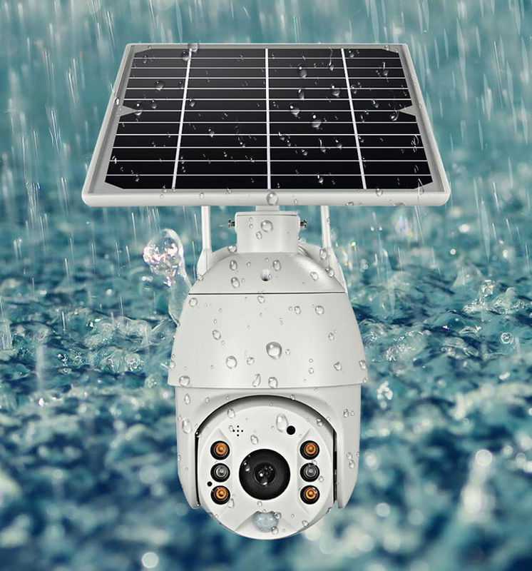 Mode d'alimentation réseau WiFi/4G Lumière solaire avec caméra de vidéosurveillance pour l'éclairage extérieur