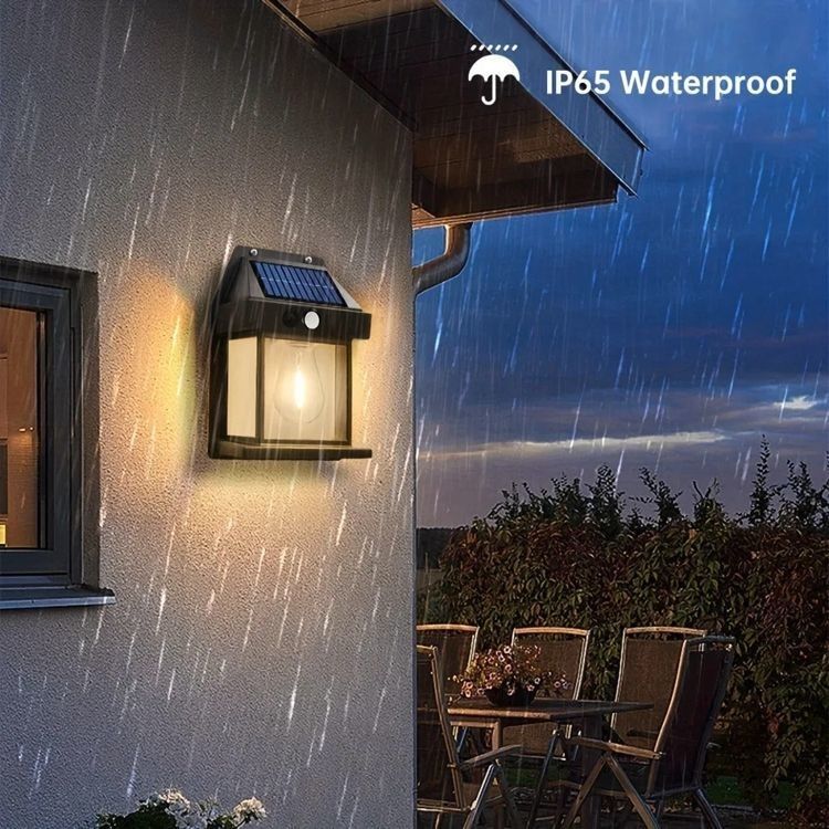 Service d'éclairage de jardin Lumière LED murale solaire avec température de couleur 6000K CCT