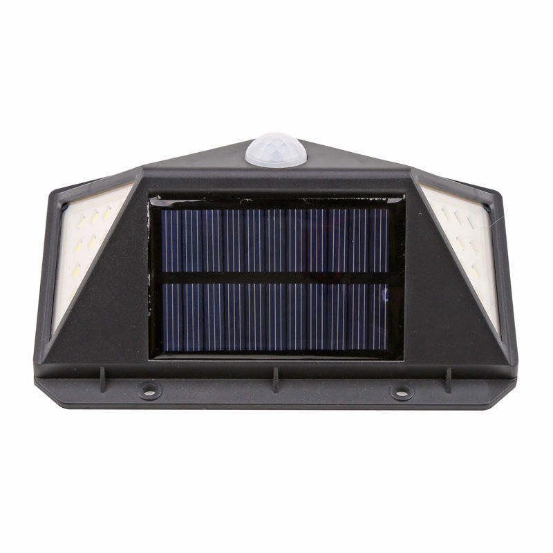 Lampes de jardin solaires à paroi, capteur de lumière LED, éclairage à inondation avec efficacité lumineuse de 65lm/w