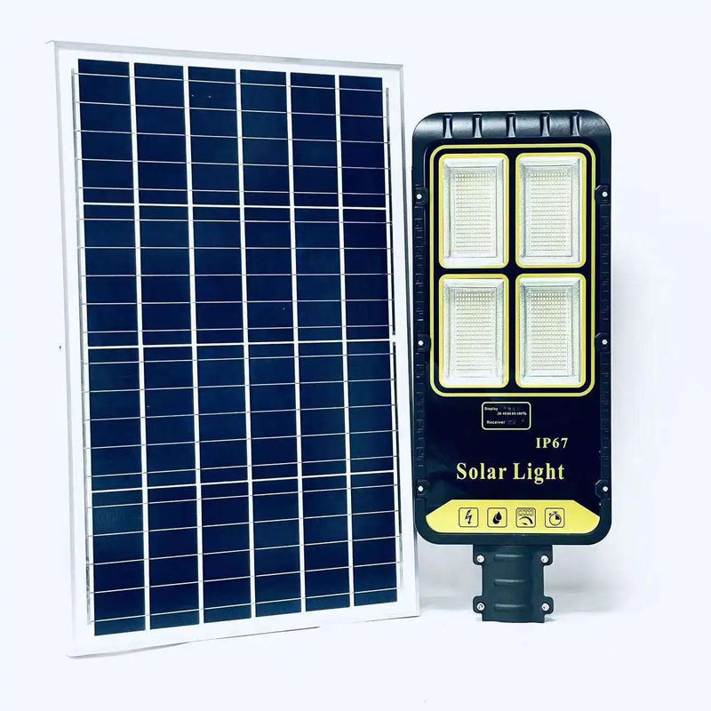 100W 200W 300W Lumière solaire de rue tout en un LED pour l'éclairage extérieur imperméable à l'eau IP67