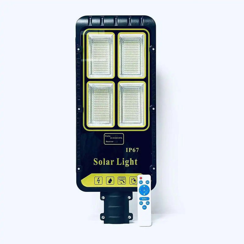 100W 200W 300W Lumière solaire de rue tout en un LED pour l'éclairage extérieur imperméable à l'eau IP67
