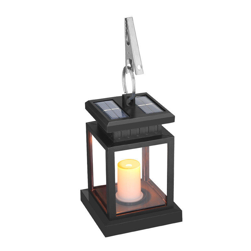 Une lumière solaire de paysage pour l'atmosphère rétro extérieure imperméable à l'eau bougie lumière jardin