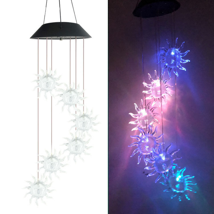 Lampe d'extérieur à changement de couleur à LED à énergie solaire