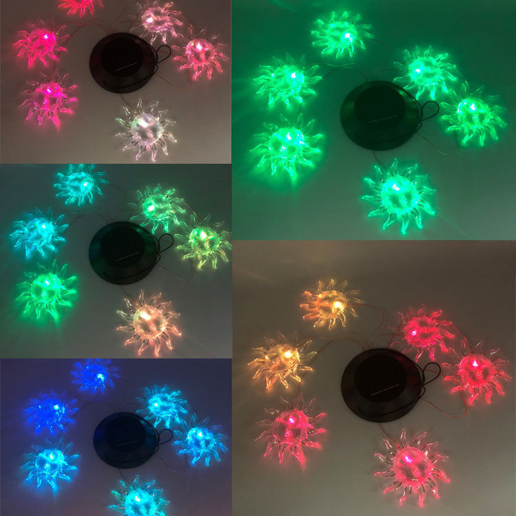 Lampe d'extérieur à changement de couleur à LED à énergie solaire
