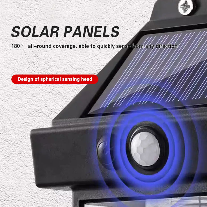 Panneau solaire lumière extérieure lampe à LED solaire avec capteur de mouvement