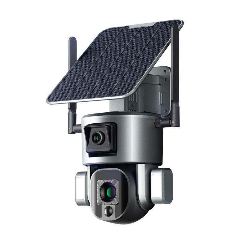 10x Zoom 4.0MP Wifi Dome Réseau de vidéosurveillance Ipsy Batterie solaire de sauvegarde Caméra de surveillance 4g