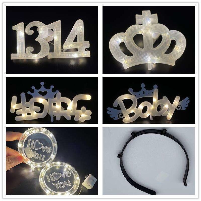 8 modes de lumière de gâteau LED pour les fêtes Joyeux anniversaire Mariage Jardin Décoration de Noël
