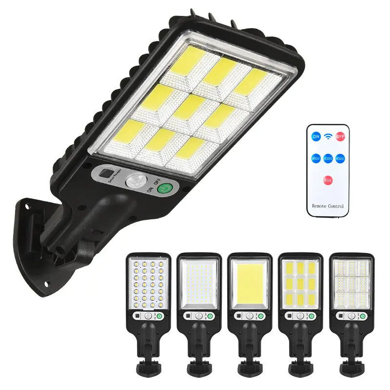 Lumière solaire de jardin à haute luminosité Sensor de sécurité Wall Street Lamp pour l'éclairage extérieur