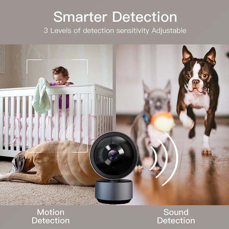 4x Zoom électronique Tuya Smart PTZ CCTV caméra de surveillance WiFi pour la surveillance intérieure