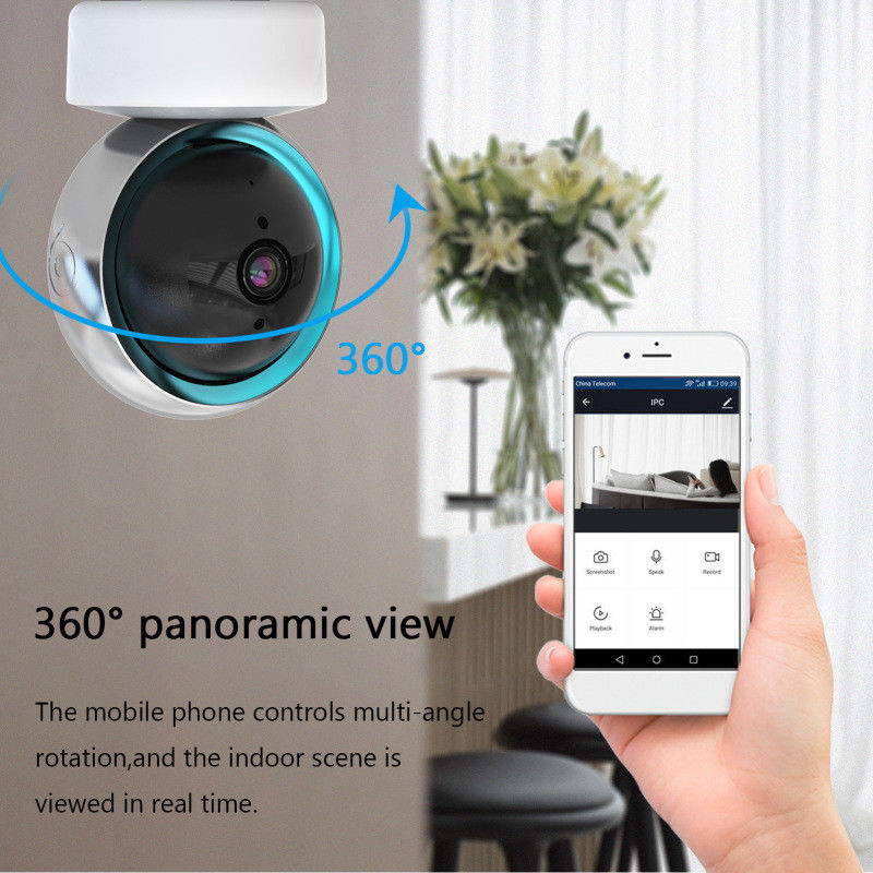 4x Zoom électronique Tuya Smart PTZ CCTV caméra de surveillance WiFi pour la surveillance intérieure