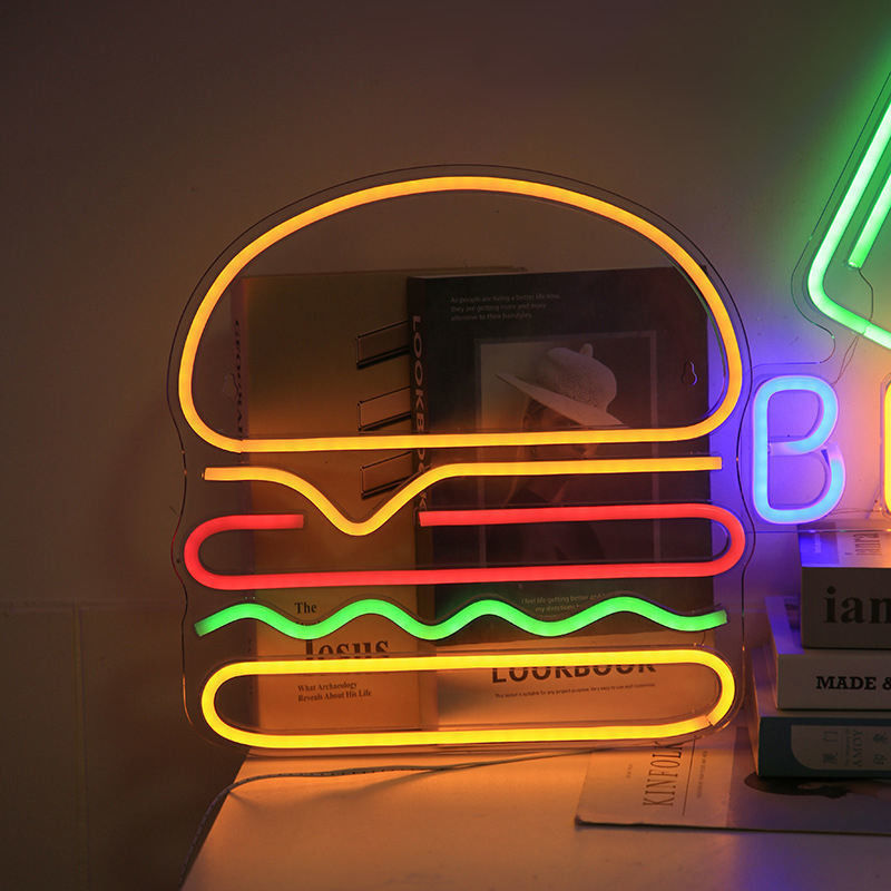 Décoration de fête de Noël Cadeau LED néon Banane Panneau d'art murale