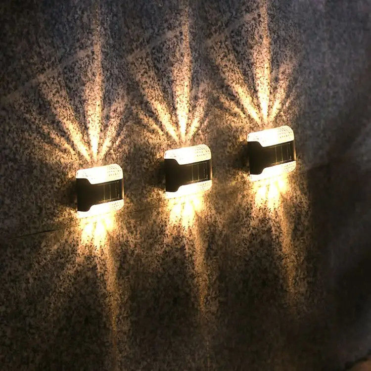 80 luminaires solaires lampe murale LED lampes solaires pour la décoration de jardin extérieur