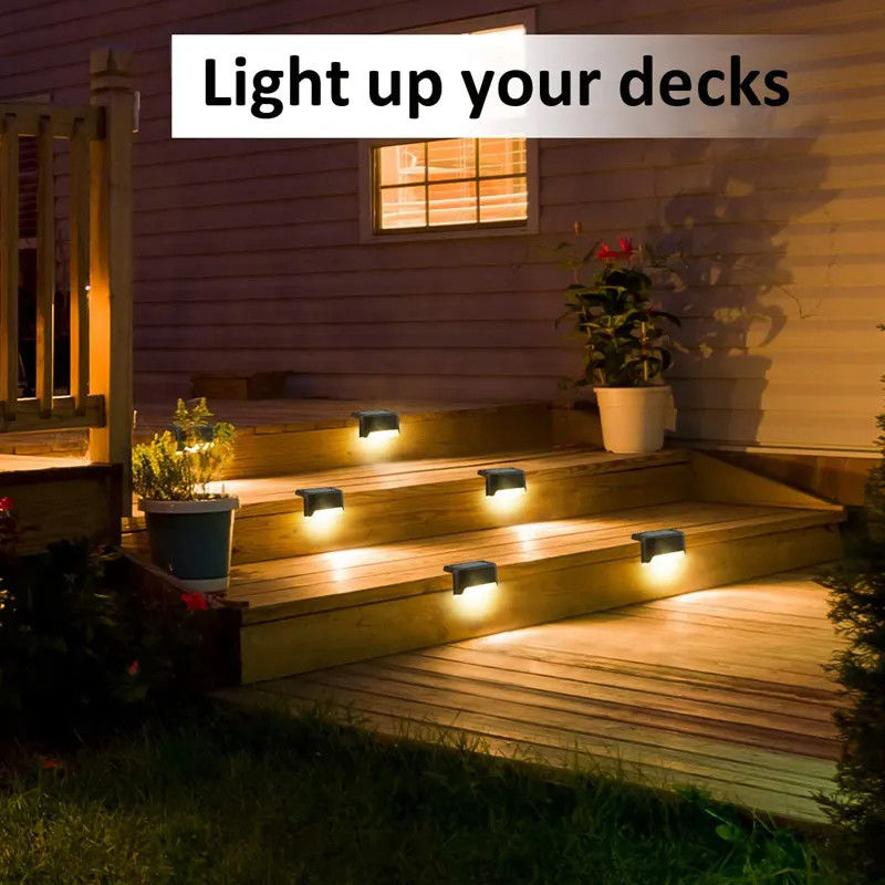 2700K Température de couleur Lampes de clôture solaire Stable LED imperméable à l'eau Lampes de pont solaire 1-