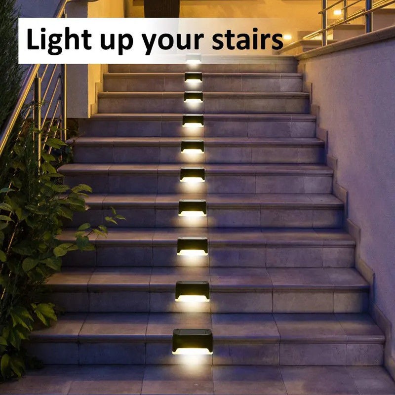 2700K Température de couleur Lampes de clôture solaire Stable LED imperméable à l'eau Lampes de pont solaire 1-