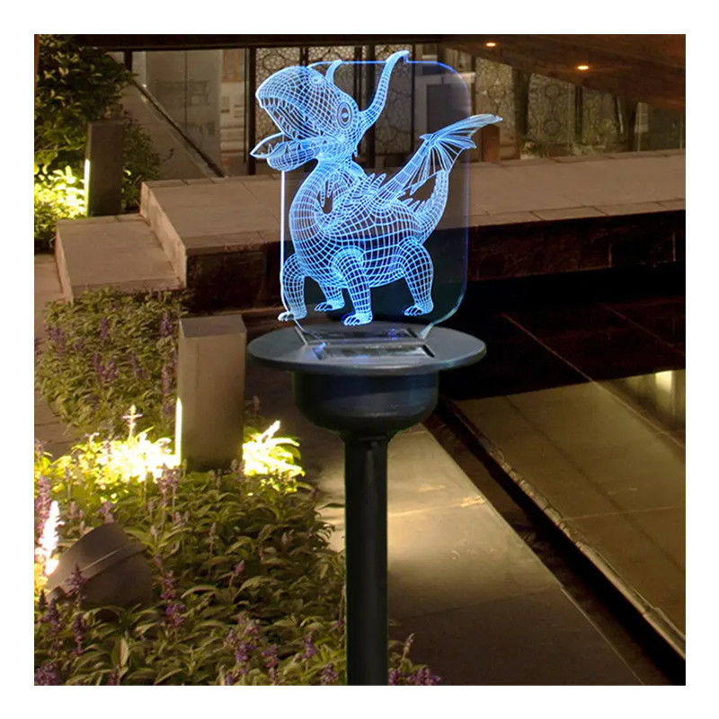 Lampes solaires acryliques à gazon de 90lm pour l'insertion sur le sol de la cour avec conception imperméable à l'eau IP65