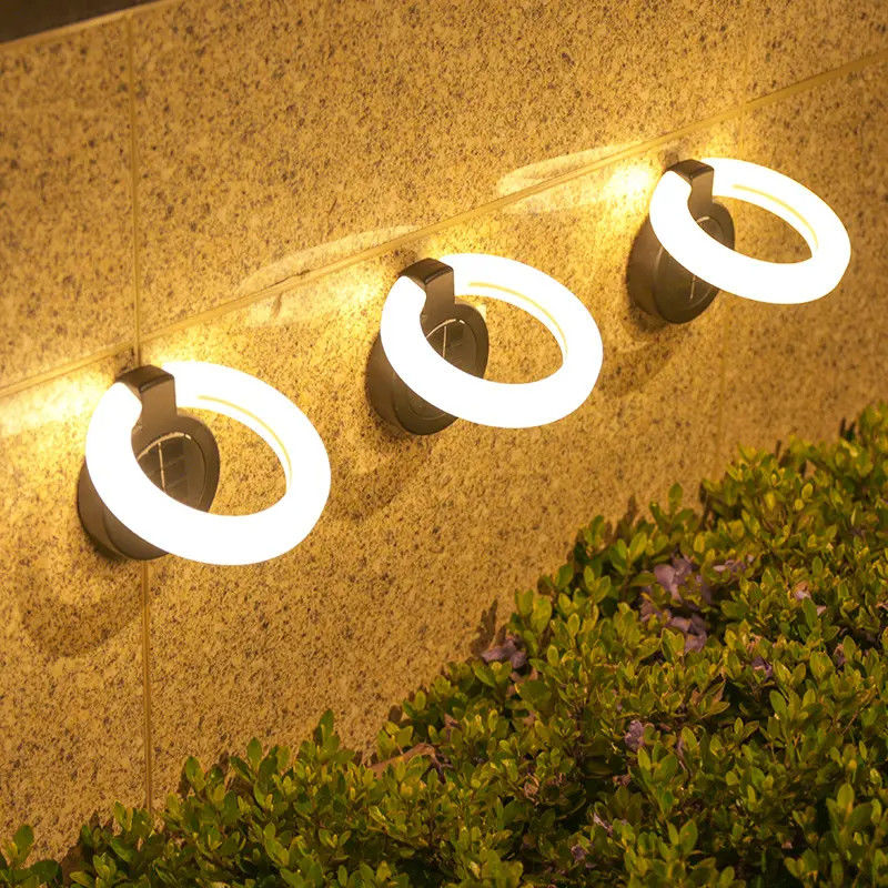 Lumière solaire à LED 17 LED lampes murales pliables pour la maison extérieure extérieure murale montée