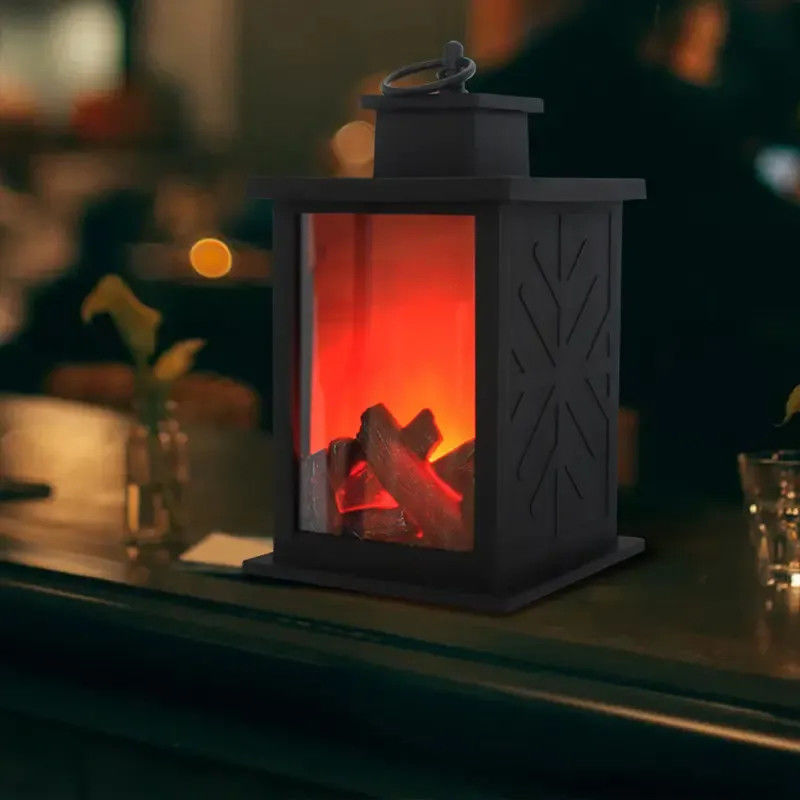 Projet d'installation de l'alimentation solaire LED avec lumière d'effet de flamme supérieure
