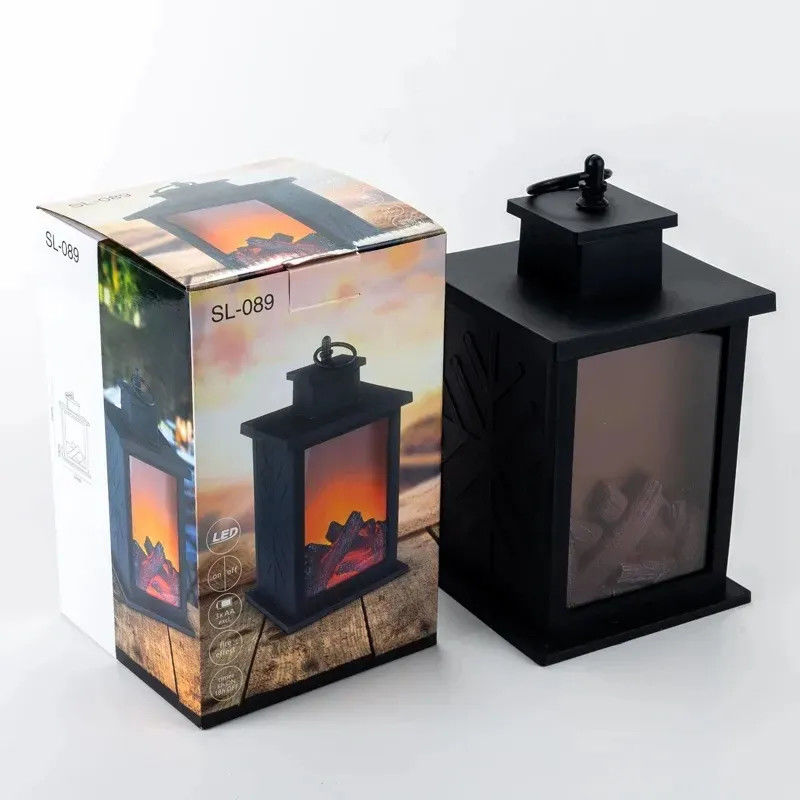 Projet d'installation de l'alimentation solaire LED avec lumière d'effet de flamme supérieure