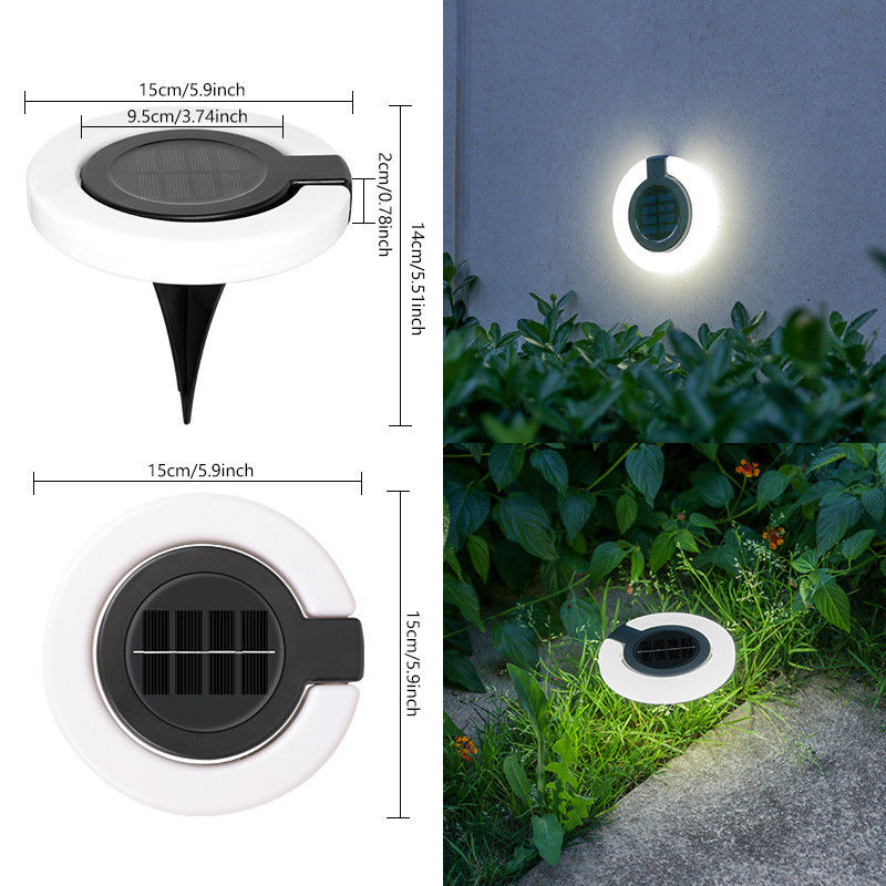 Lumière solaire LED extérieure Deck Lumières de jardin Décoration de jardin projecteur Lampes murales solaires pour jardin