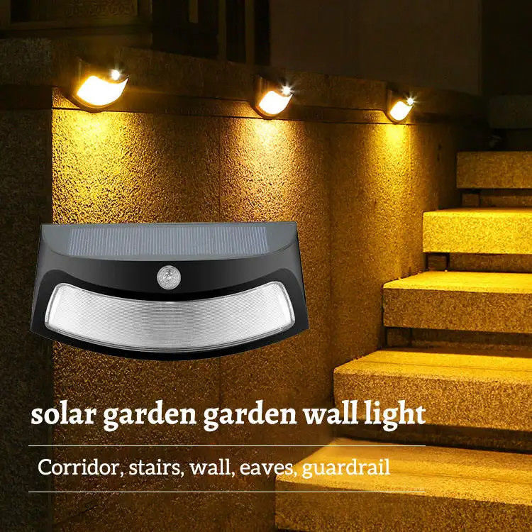 Lumières extérieures modernes 2V Solar Wall Light pour éclairage extérieur de porche