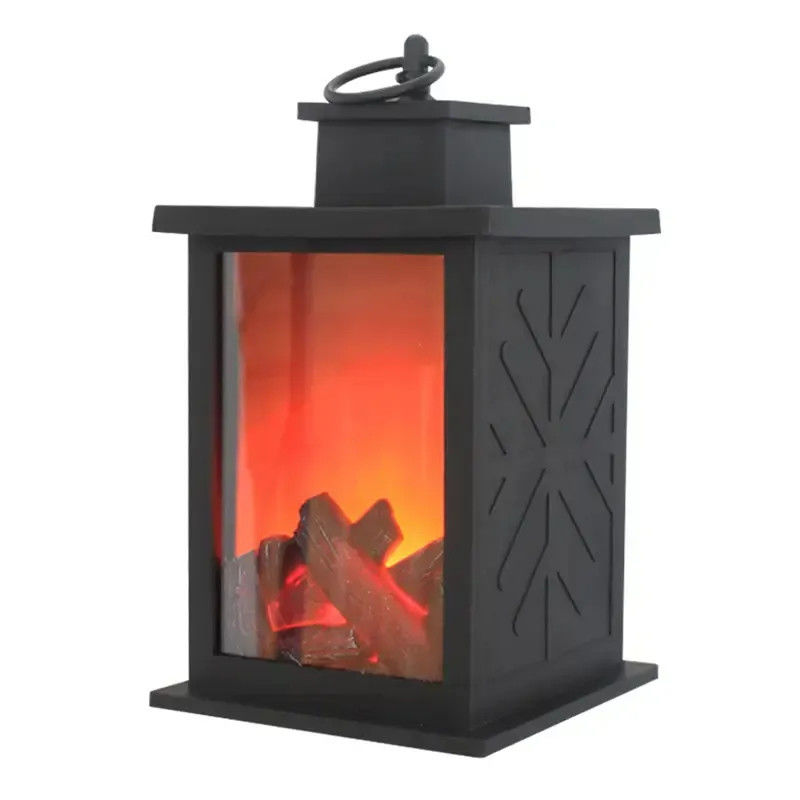 Support Dimmer Pas de feu de charbon de bois Lumière de flamme ABS Lumière de cheminée Lumière de nuit