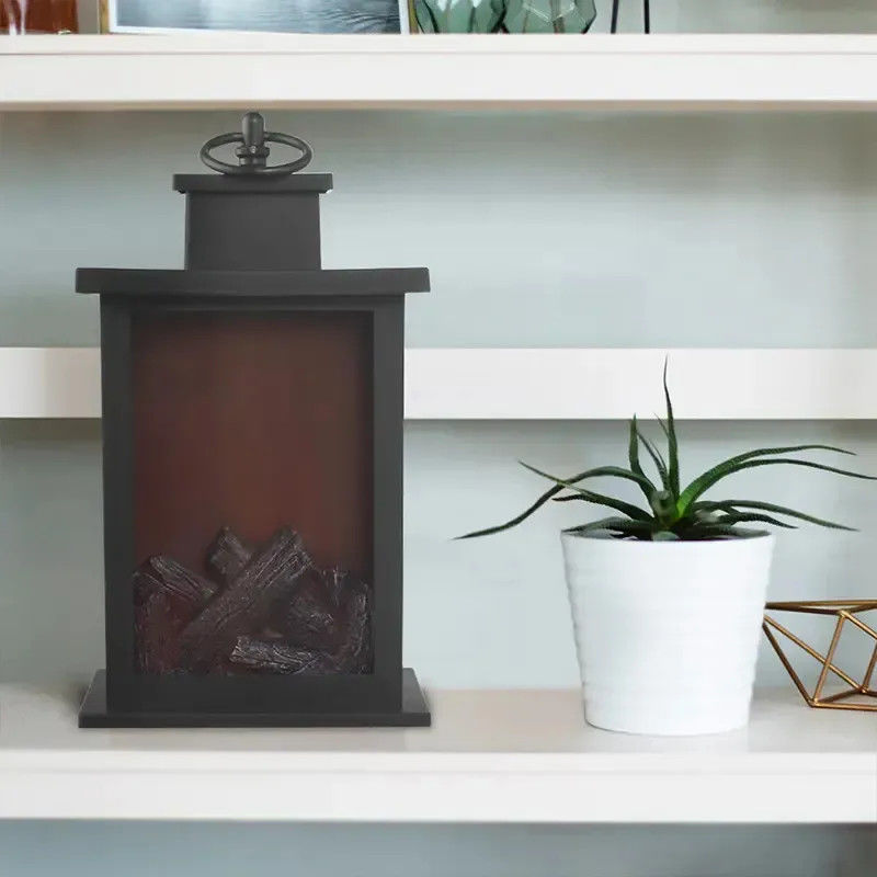 Support Dimmer Pas de feu de charbon de bois Lumière de flamme ABS Lumière de cheminée Lumière de nuit