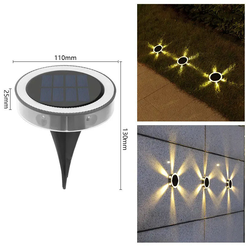 Éclairage extérieur solaire de l'escalier avec 90lm/w d'efficacité