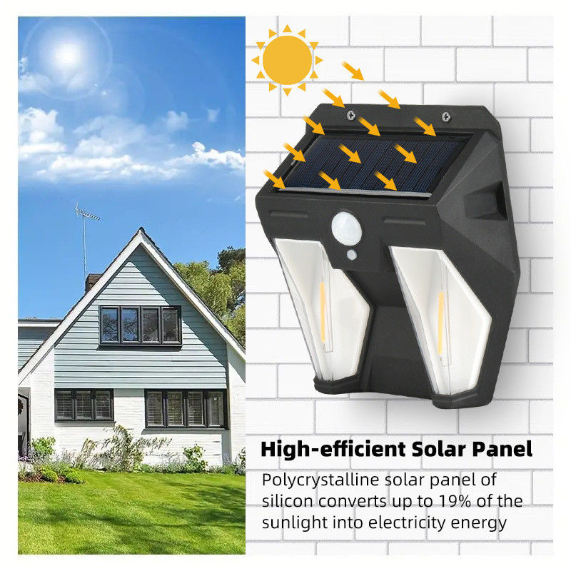 IP65 étanche à l'eau lampes solaires à filament de tungstène idéal pour la sécurité de jardin extérieur