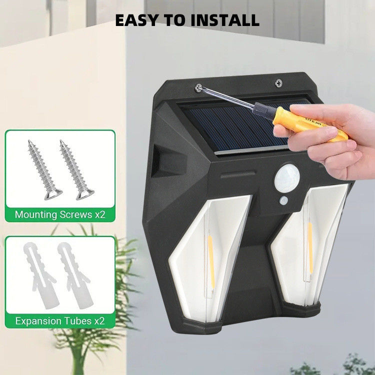 IP65 étanche à l'eau lampes solaires à filament de tungstène idéal pour la sécurité de jardin extérieur