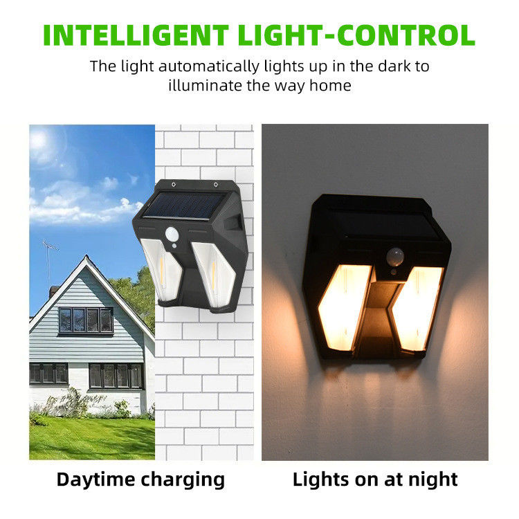 IP65 étanche à l'eau lampes solaires à filament de tungstène idéal pour la sécurité de jardin extérieur