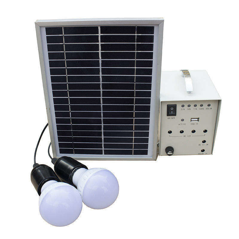 12 mètres carrés de portée d'irradiation mini kits portables d'énergie solaire pour le bureau à domicile