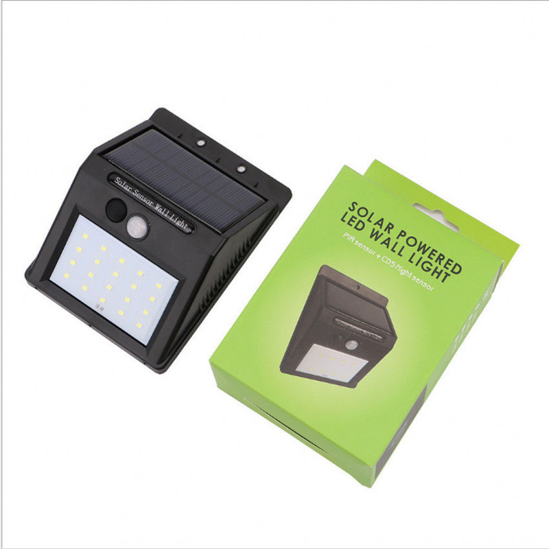 120° Angle de rayon Lampes solaires de jardin à l'extérieur Lampes de nuit de sécurité LED avec capteur de mouvement