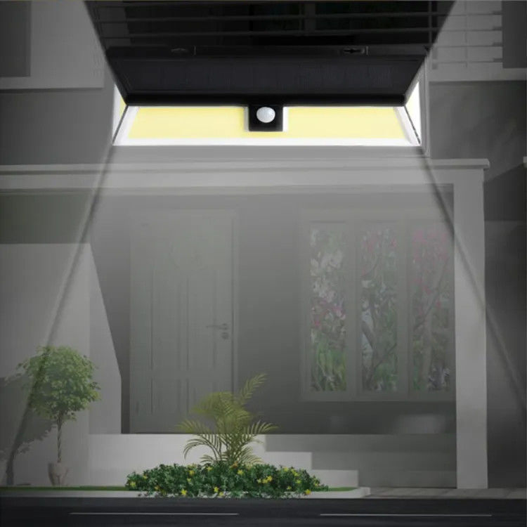 180 LED Cob Lumières solaires extérieures sans fil Capteur de mouvement